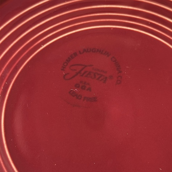 FIESTA PLATES DINNER  BLUE, WINE PURPLE Elegant Blue and Red Dinner Plates - Picture 6 of 7